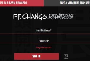 P.F.Changs Reward Sign in