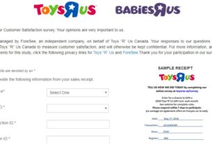 Toys"R"Us / Babies"R"Us Survey