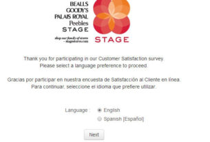 www.stage.com/survey
